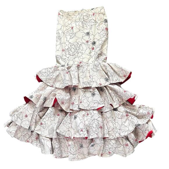 Custommade Dresses & Skirts - Tailored Mermaid Ruffles Tiered Maxi Heavy Skirt Sz S